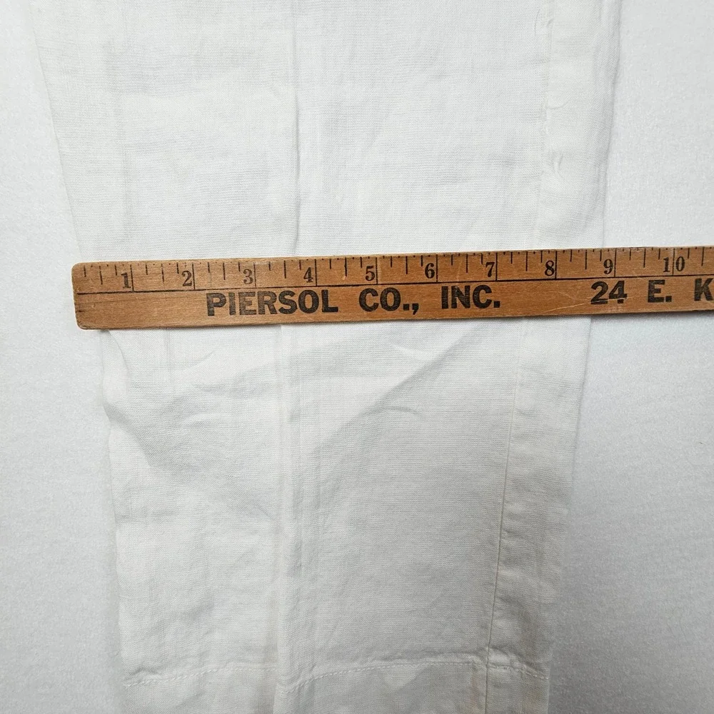 Jos. A. Bank Mens 36x30 White Linen Tailored Fit Drawstring Pants Summer Beach